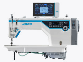 Jedno-igłowa stebnówka z wydłużonym korpusem.