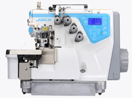 Overlock wyposażony w usprawnienia zwiększające produktywność i komfort pracy.