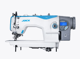 Stebnówka z nożem odkrawającym brzeg materiału.