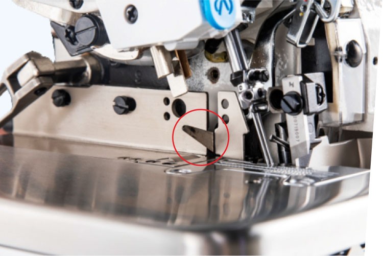 Overlock z automatycznym obcinaniem nici.