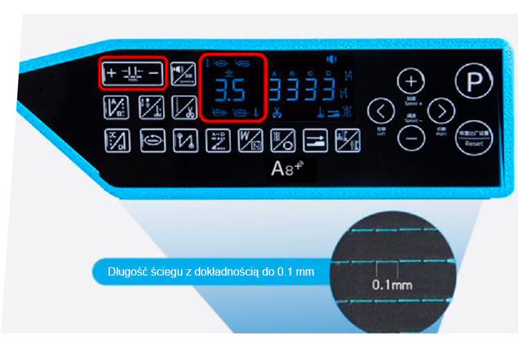 Stebnówka o precyzyjnej długości ściegu.