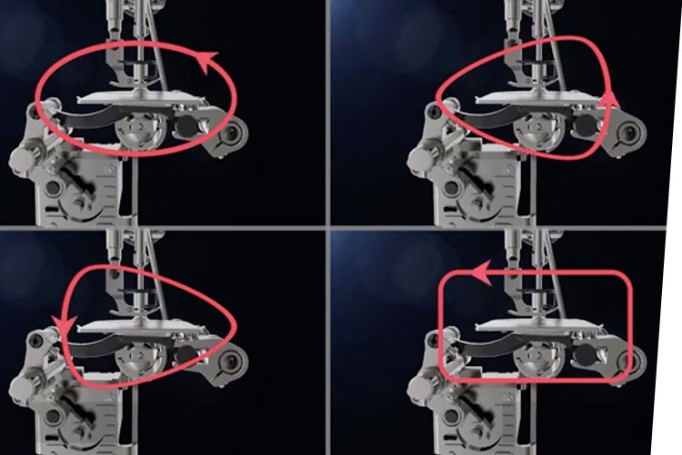 Stebnówka z programowalnym systemem transportu.