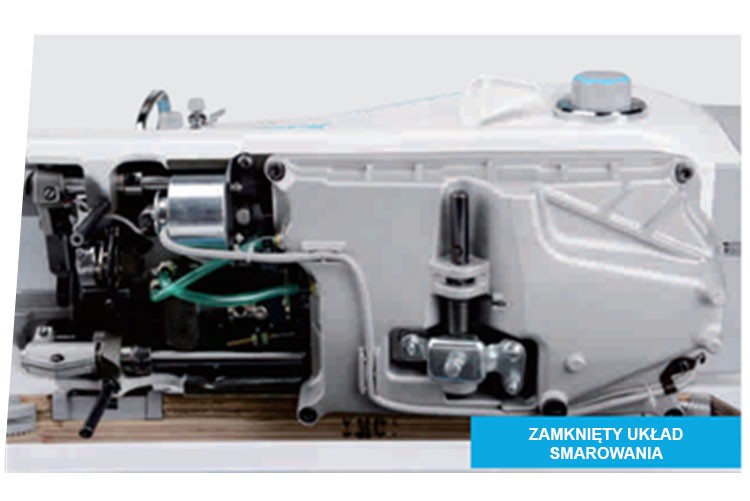 Stebnówka z zamkniętym układem smarowania.